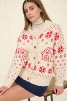 Moon River Button Up Knit Sweater Cardigan by Moon River