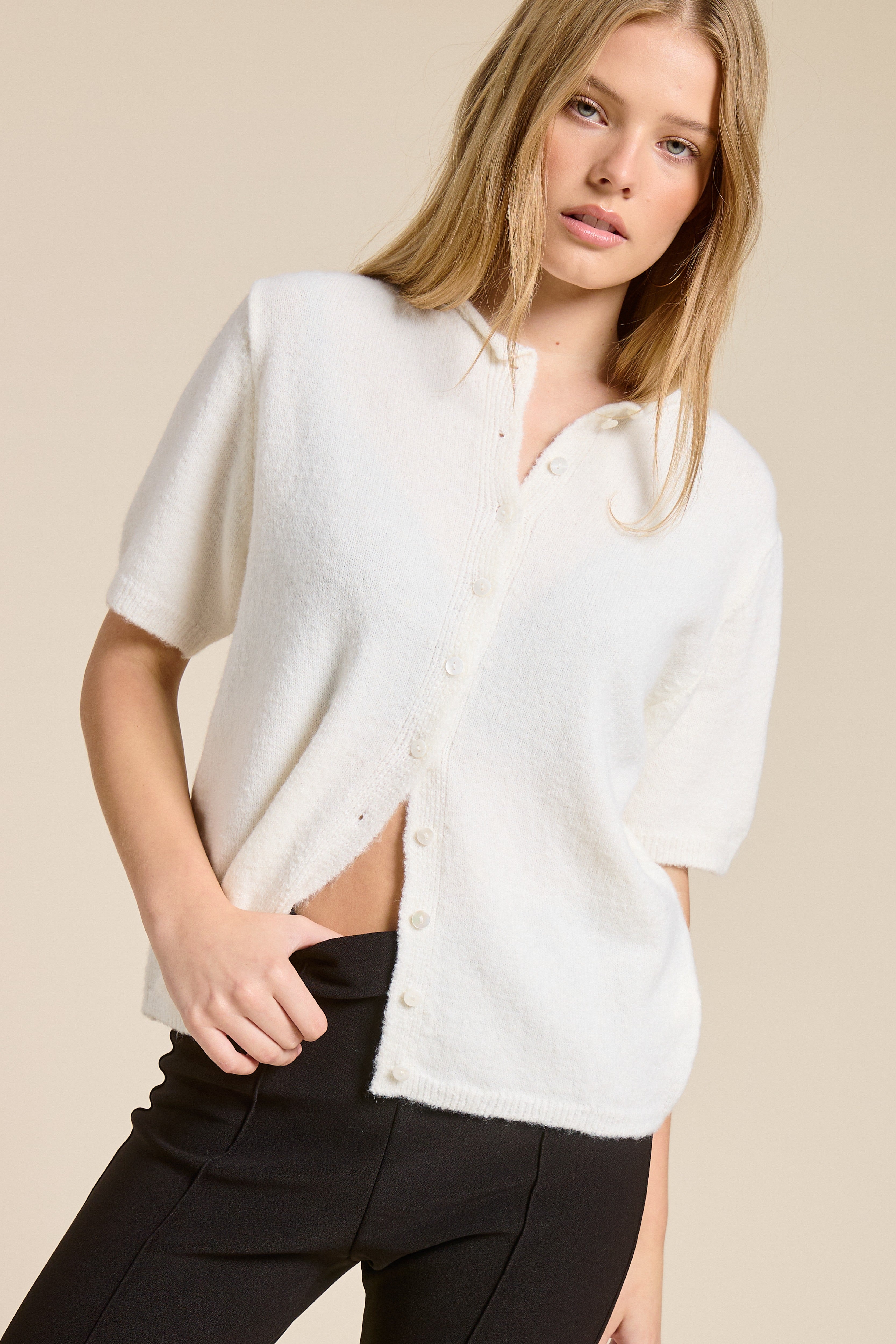 GOLDEN Arlet Short Sleeve Cardigan
