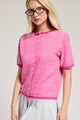 GOLDEN Patina Short Sleeve Striped Cardigan by GOLDEN