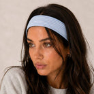 JOSSLYN by Wall to Wall Blue Stripe & Vintage Floral Printed Headband Set | 40HWP602 by JOSSLYN by Wall to Wall
