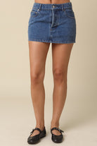 GOLDEN Frida Denim Mini Skirt