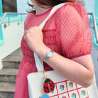 Solar Eclipse Hand-Painted Lady Bug Bag Charm + Keychain by Solar Eclipse