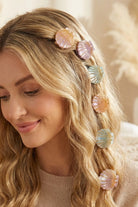 GOLDEN Six Piece Assorted Sealife Shell Mini Hair Clips