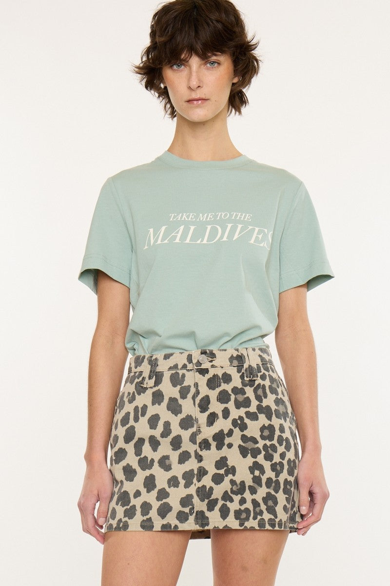 Kan Can USA Mid Rise Mini Skirt