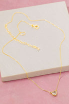 GOLDEN Faustine Necklace w/ CZ Heart