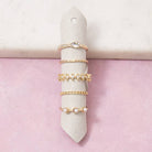 Anarchy Street Dainty Teardrop Cz Pearl Ring Set
