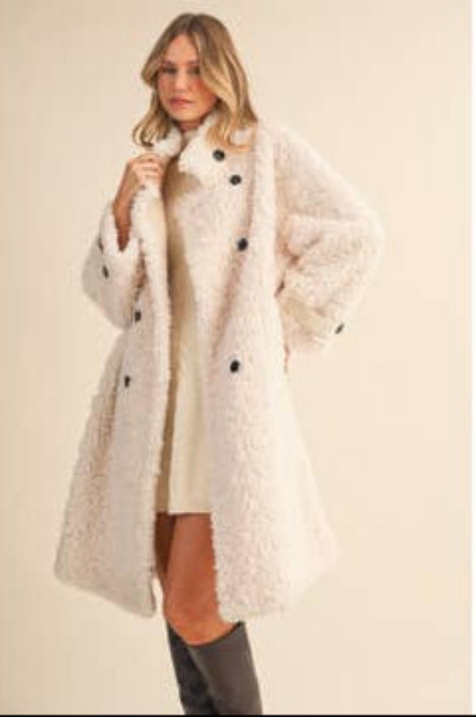 Klesis Faux Fur Side Pocket Coat