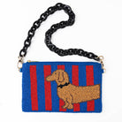 Ink + Alloy Elenor Embroidered Beaded Bags Dachshund