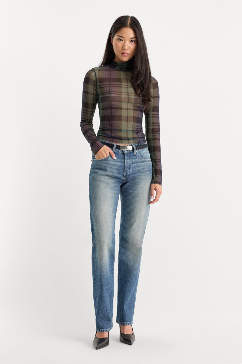 Good American The Mesh Turtleneck by Good American