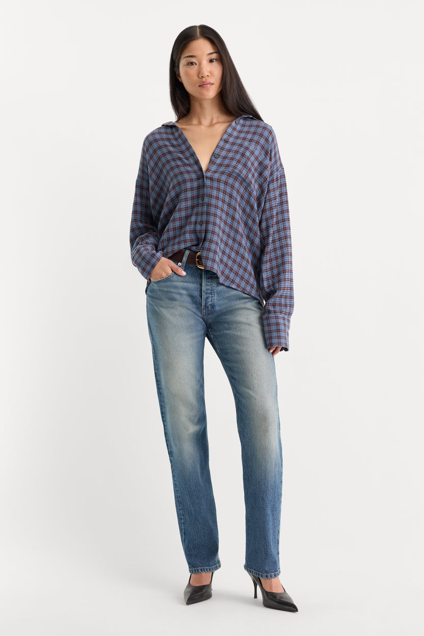 Good American The Crinkle Easy Shirt by Good American