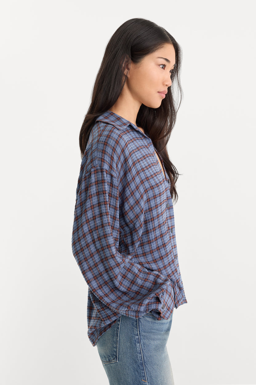 Good American The Crinkle Easy Shirt by Good American