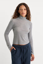 Good American The Sheer Rib Turtleneck by Good American