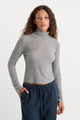 Good American The Sheer Rib Turtleneck by Good American