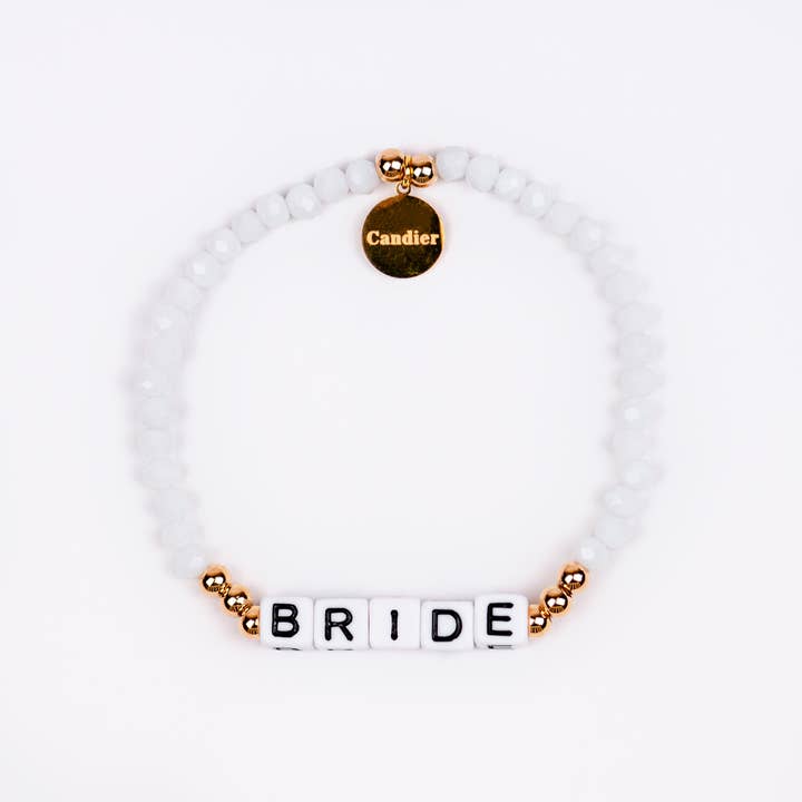 Candier Bride Gold-Plated Crystal Beaded Bracelet