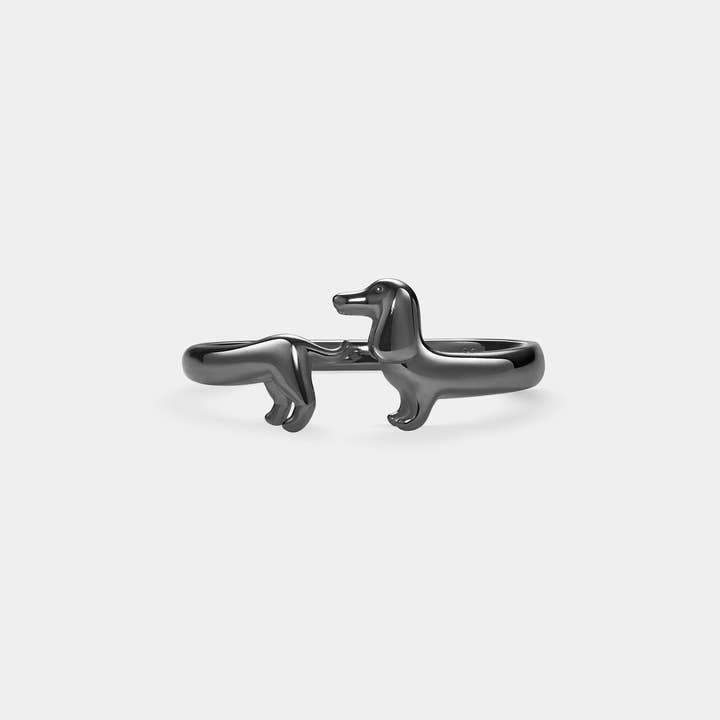 Perimade & Co Dachshund Dog Stacking Band Ring by Perimade & Co