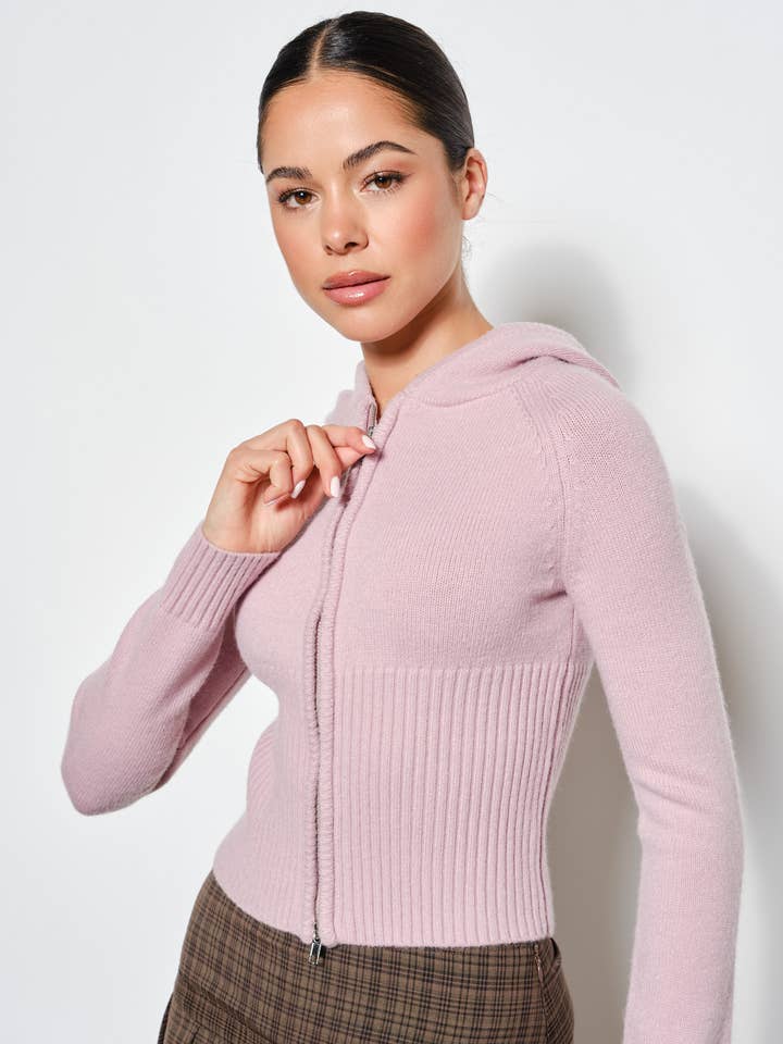 Pretty Garbage Renee Zip  Cardigan