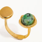 Flanerie by MAIQ Orion Non-Tarnish Boho Adjustable Ring with Statement Stone by Flanerie by MAIQ