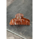 JOSSLYN by Wall to Wall Large Arch Hair Claw Clips Brown