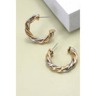 JOSSLYN by Wall to Wall Twisted Hoop Earring