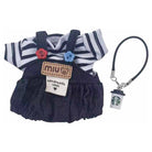 anbfashion Mini Doll Tee Denim Overalls Coffee Cup Outfit Set 47