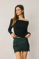 Dress Forum Satin Lace Trim Mid Rise Mini Skirt by Dress Forum