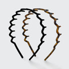 Kitsch Recycled Plastic Zig Zag Headband 2pc