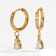 JOSSLYN by Wall to Wall 18K Stainless Steel Tarnish Free Crystal Earrings | 40E471 by JOSSLYN by Wall to Wall