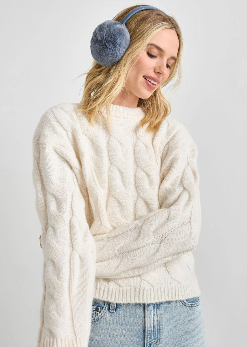 Alice & Wonder Mad Hatter Faux Fur Earmuff - Chocolate