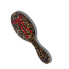 Solar Eclipse Hand-Painted Amazing Hair Day Brush - Leopard Bow