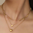 JOSSLYN by Wall to Wall 18K Stainless Steel Tarnish Free Layered Necklace
