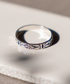 Breezi Mae Floral Sterling Silver Stacker Band Ring