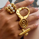 Flanerie by MAIQ 18K Gold Non-Tarnish Statement Rings by Flanerie by MAIQ