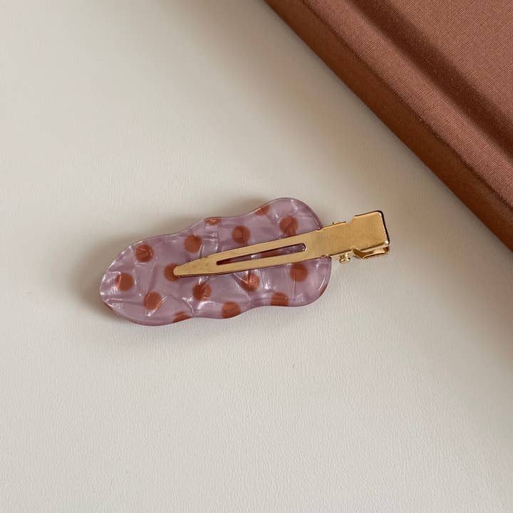 Dipped Shop Simple Polka Dots Acetate Hair Clip 5 by Dipped Shop