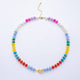 Aim Eternal 18K Gold Filled Colorful Candy Gemstone Rondelle Bead Chain Necklace 17.5 Inch with Extender by Aim Eternal