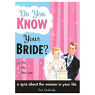 Sourcebooks Do You Know Your Bride?