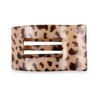 TELETIES Flat Rectangle Hair Clip | Small - Almond Beige