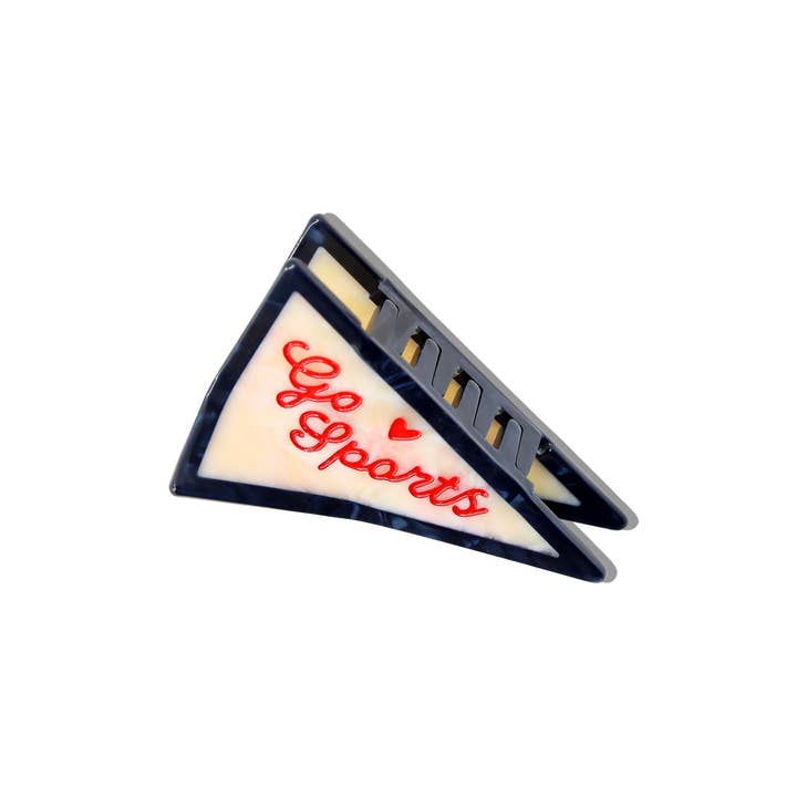 Solar Eclipse Hand-Painted Go Sports Pendant Flag Claw Hair Clip by Solar Eclipse