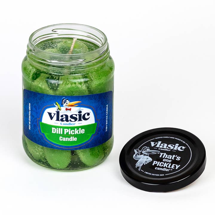 Candier Vlasic X Pickle Soy Wax Jar Filled Candle