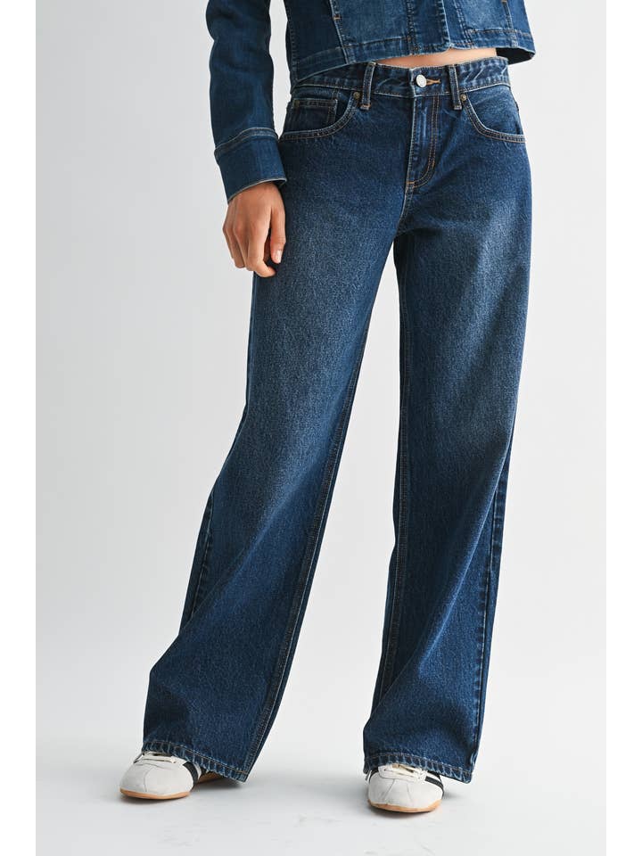 JBD Baggy Wide Leg in Dark