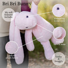 World Softest Plush Lushee Bribri Bunny Rose - 20 Inch by Beverly Hills Teddy Bear Company