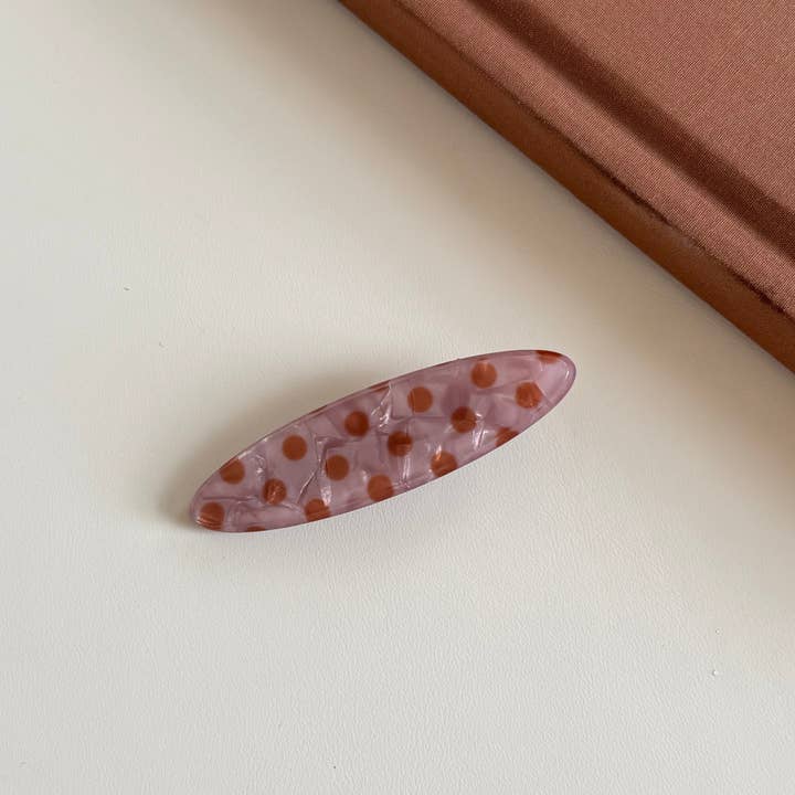 Dipped Shop Simple Polka Dots Acetate Hair Clip by Dipped Shop