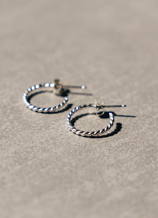 Breezi Mae Rope Stud Hoops