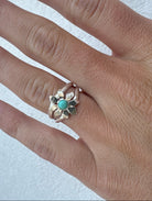 Breezi Mae Flower Turquoise Ring