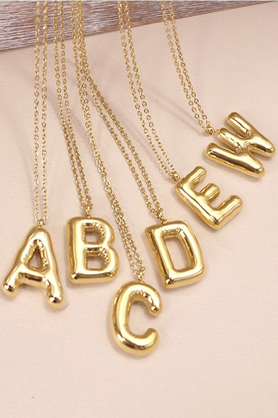 JOSSLYN by Wall to Wall 18K Stainless Steel Tarnish Free Initial Necklace | 80N650