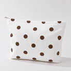 JOSSLYN by Wall to Wall Corduroy Polka Dot Cosmetic Makeup Pouch Bag by JOSSLYN by Wall to Wall