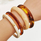 JOSSLYN by Wall to Wall Marbled Resin Bangle Set | 40B5231