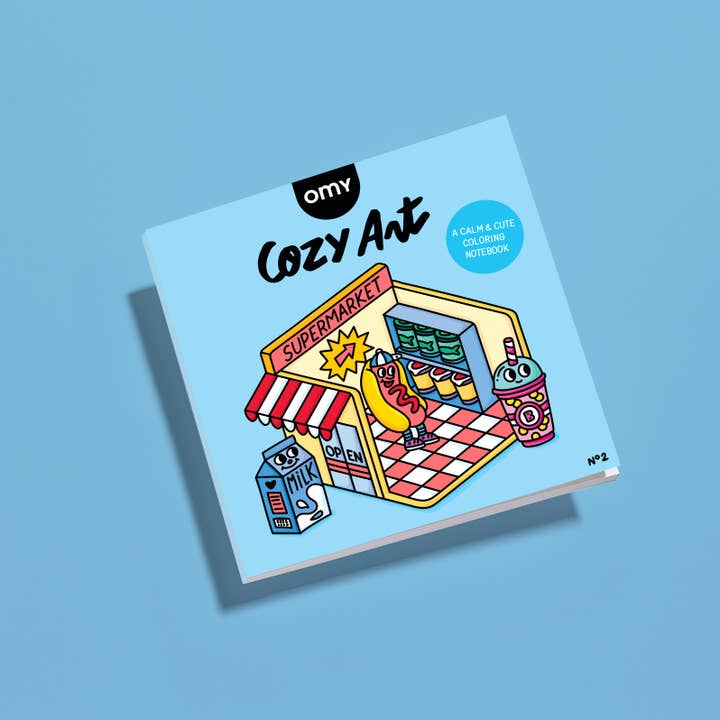 OMY Cozy Coloring Book - Market