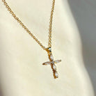 SALT by Sarah Curtis Statement Crystal Cross Necklace