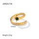 Dipped Shop Chunky Gold Plated Gemstone Single Rings by Dipped Shop
