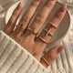 Anarchy Street Six Piece Assorted Cross Rings Set by Anarchy Street